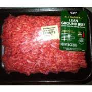 93 7 lean ground beef calories