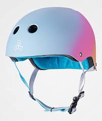 Triple Eight Certified Sweatsaver Sunset Pink Blue Multi Sport Helmet