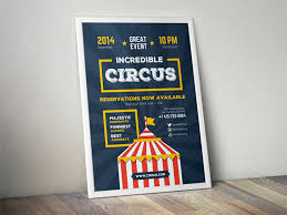 Circus Poster Template By Everydaytemplate Dribbble Dribbble