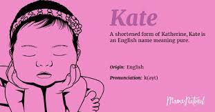 kate name meaning origin pority