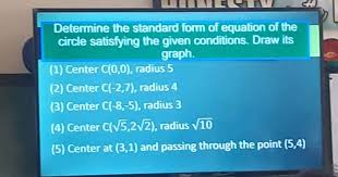 Radius 4 3 Center C 8 5 Radius