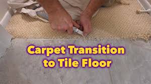 carpet to tile bathroom floor