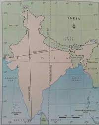 On map standard meridian of India - Brainly.in
