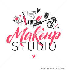 makeup studio vector logo ilration