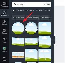 how to add a photo frame in canva