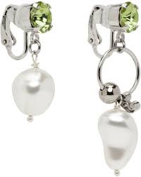 justine clenquet silver stan earrings