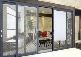 aluminium glass patio sliding door with