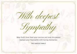 Sympathy Card Template Magdalene Project Org