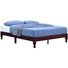 Bikahom 12 H Solid Wood King Bed Frame