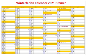 Kalender 2021 mit kalenderwochen und feiertagen. Kostenlos Winterferien 2021 Bremen Kalender Zum Ausdrucken Pdf Schulferien Kalender