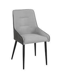 modern two tone grey dining chair