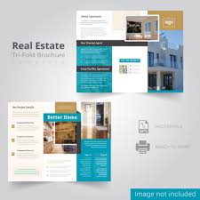 Real Estate Trifold Brochure Template Vector Premium Download