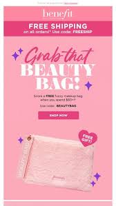 benefit cosmetics email newsletters