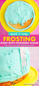 powdered sugar frosting recipe love