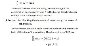 an equation 1 2 m v2 mgh