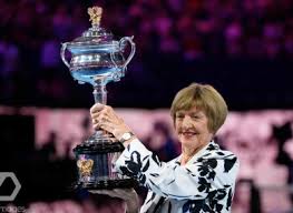 She was presented with a replica australian open trophy by rod laver, who received a huge cheer. Andy Murray Wants Margaret Court Arena Renamed Over Anti Gay Views