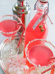 candy cane martinis delicious table