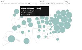 Bubble Chart Map Inequality In The United States See The