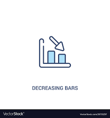 Decreasing Bars Chart Concept 2 Colored Icon