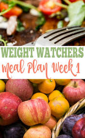 weight watchers meal plan week one
