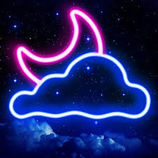 neon sign jtlmeen cloud and moon led