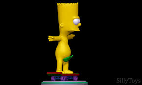 3D file Bart Simpson Skating Naked - The Simpsons・3D printer design to  download・Cults