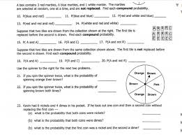 Learn vocabulary, terms and more with flashcards, games and other study tools. 28 Probability Worksheet 6 Compound Answers Worksheet Resource Plans