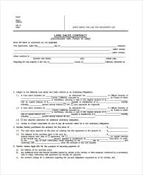 8 Land Contract Forms Free Sample Example Format Free