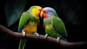 colorful parrots background