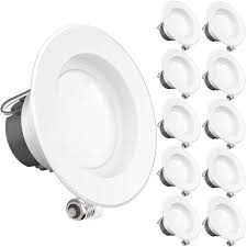 Sunco 10 Pack 11watt 4 Inch Energy Star Ul Listed Dimmable Led Downlight Retrofit Recessed Light Downlights Retrofit Recessed Lighting Recessed Lighting Kits
