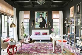 bold colors and funky furnishings