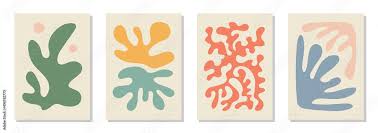 Set Of 4 Matisse Inspired Wall Art