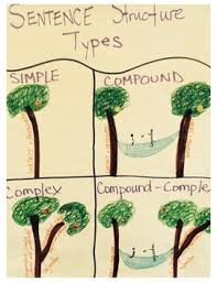 Anchor Chart For Sentence Types Using A Tree Analogy