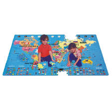 world map foam puzzle the largest