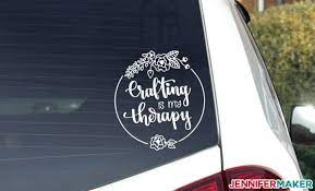Orajet printable vinyl with oraguard laminate. Vinyl Car Decals Quick And Easy To Make Your Own Jennifer Maker