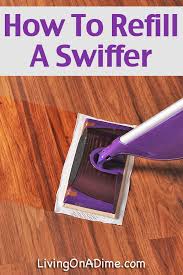 a swiffer mop with homemade cleaner