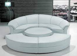 stylish white leather circular