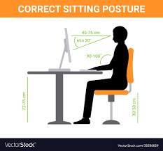 correct sit position posture ergonomic