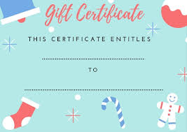 Free Printable Xmas Gift Certificates Download Them Or Print