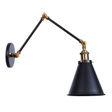 Swing Arm Wall Lamp With Plug In Cord
