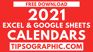 free 2021 calendar templates