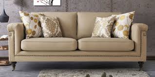 Ankara 3 Seater Sofa In Beige Colour