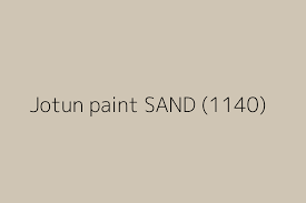 Jotun Paint Sand 1140 Color Hex Code