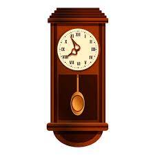 Wall Pendulum Clock Vector Icon