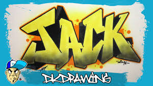 I would prefer this to be in a manga kinda style, but any style will be ok. How To Draw Graffiti Names Jack 19 Youtube