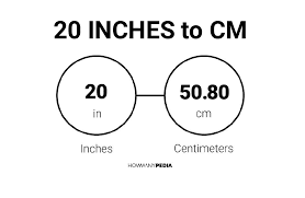 20 inch in zentimeter