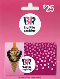 Baskin Robbins Gift Card $25 : Gift Cards - Amazon.com