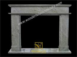 China Dark Green Marble Fireplaces