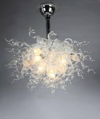 Hand Blown Art White Murano Chandelier Lighting For Kichen Living Room Decorative Chandeliers Aliexpress