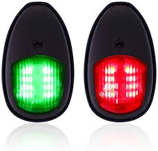 Amazon Com Rassody One Pair Led Boat Navigation Lights Bow And Stern Marine Lights Red And Green With Abs Case For Pontoons Yacht Chandlery Boat Dc 12v Sports Outdoors